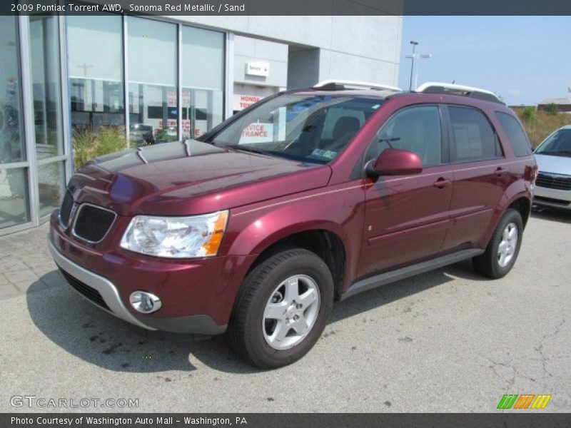 Sonoma Red Metallic / Sand 2009 Pontiac Torrent AWD