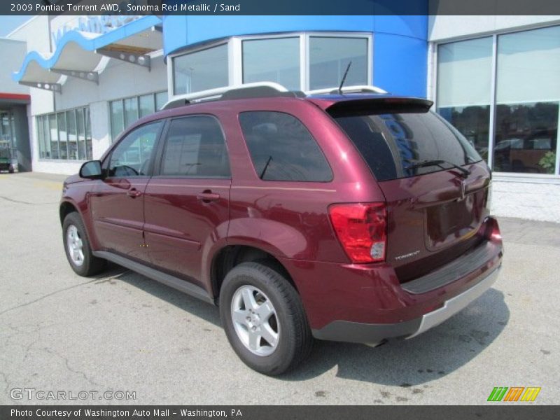 Sonoma Red Metallic / Sand 2009 Pontiac Torrent AWD