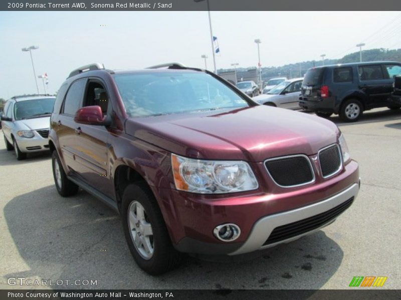 Sonoma Red Metallic / Sand 2009 Pontiac Torrent AWD