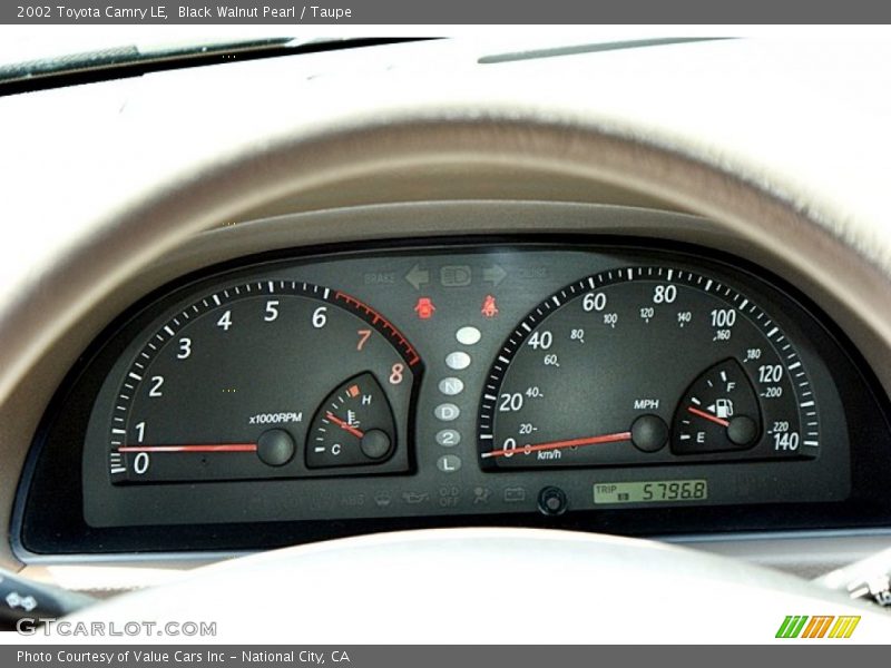 Black Walnut Pearl / Taupe 2002 Toyota Camry LE