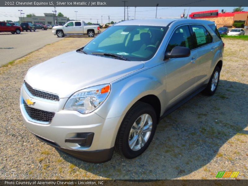 Silver Ice Metallic / Jet Black 2012 Chevrolet Equinox LS