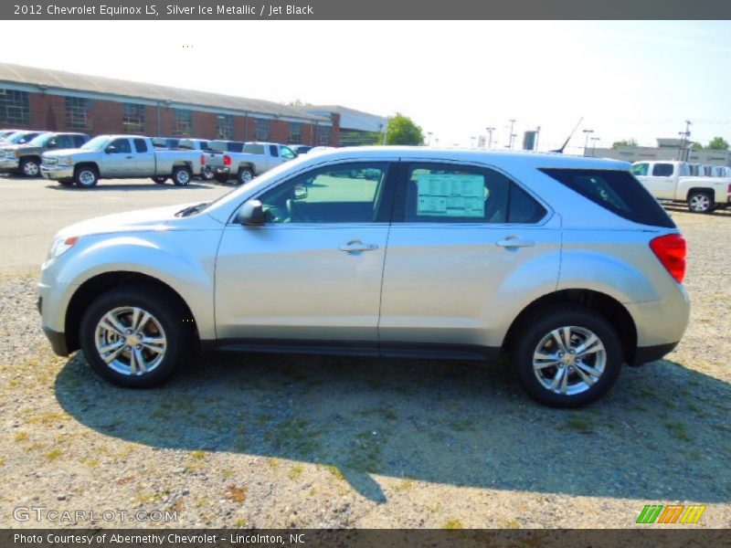 Silver Ice Metallic / Jet Black 2012 Chevrolet Equinox LS