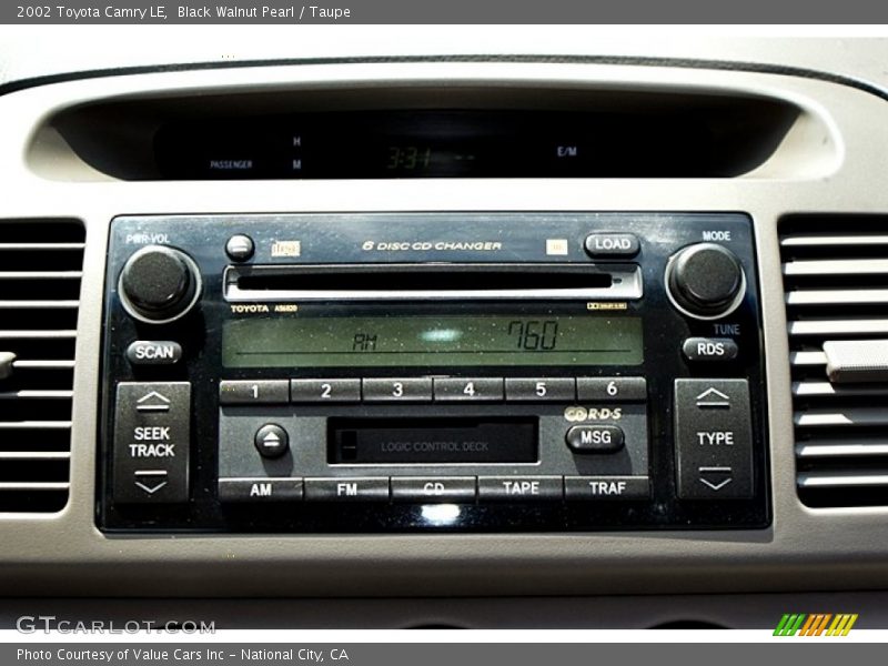 Black Walnut Pearl / Taupe 2002 Toyota Camry LE