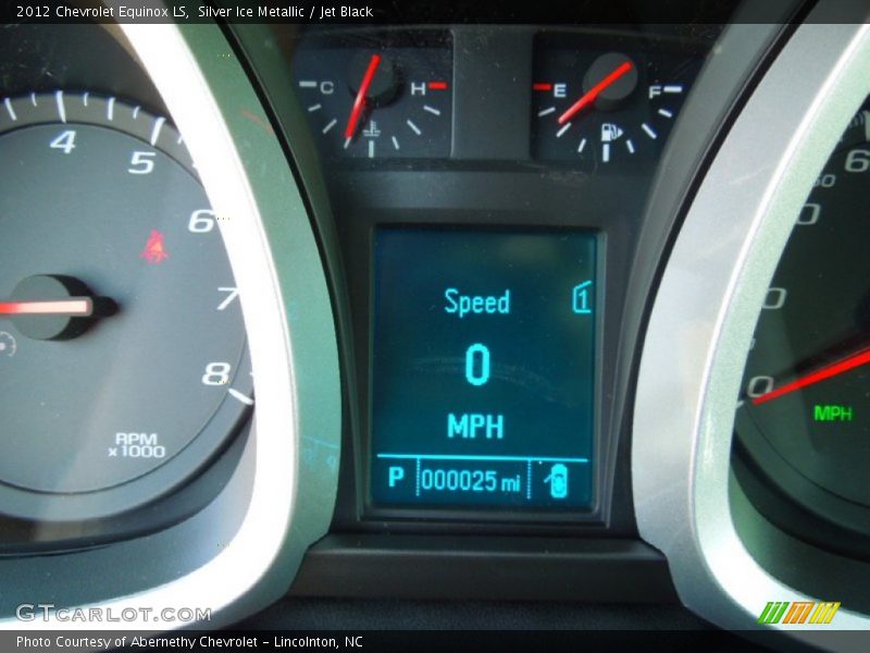 Silver Ice Metallic / Jet Black 2012 Chevrolet Equinox LS
