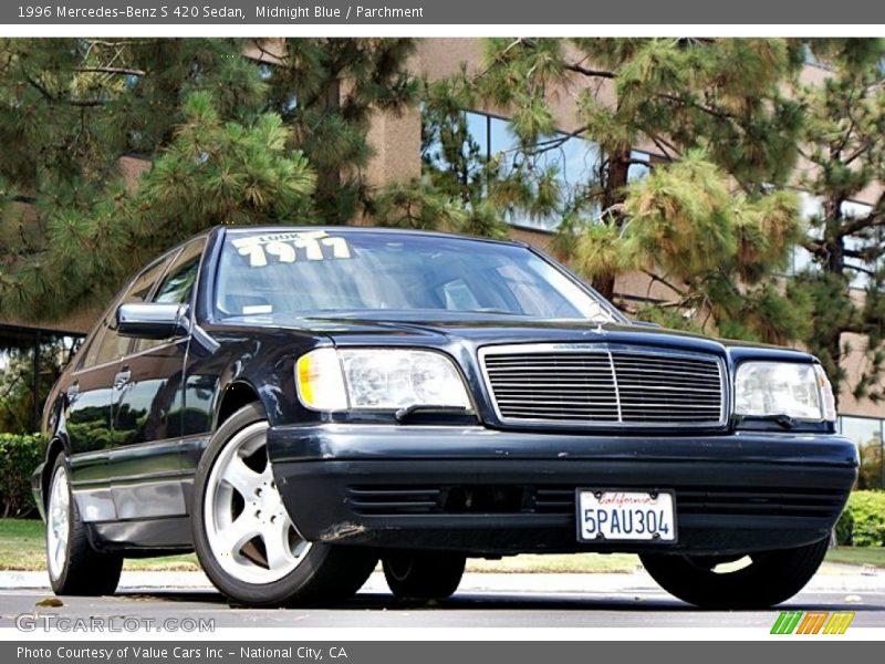 Midnight Blue / Parchment 1996 Mercedes-Benz S 420 Sedan