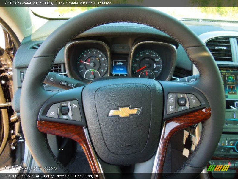 Black Granite Metallic / Jet Black 2013 Chevrolet Malibu ECO