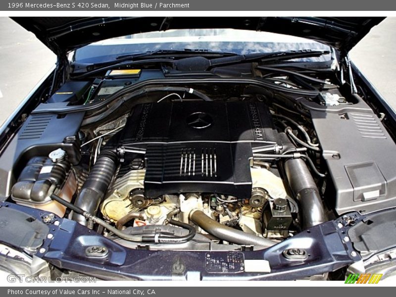 Midnight Blue / Parchment 1996 Mercedes-Benz S 420 Sedan