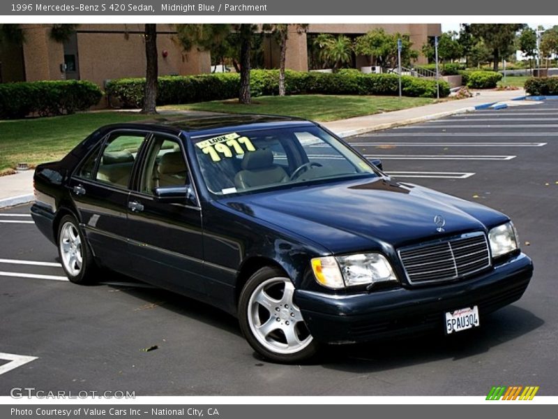 Midnight Blue / Parchment 1996 Mercedes-Benz S 420 Sedan