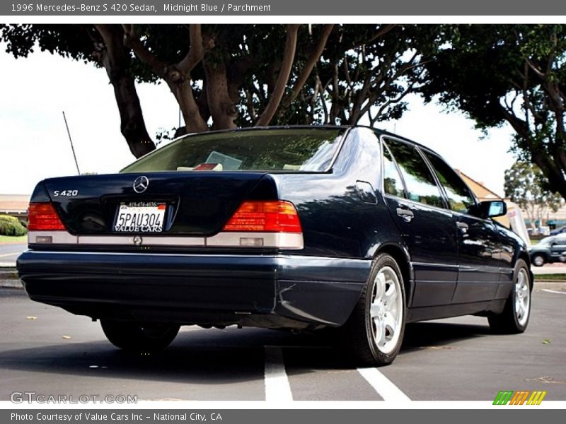 Midnight Blue / Parchment 1996 Mercedes-Benz S 420 Sedan