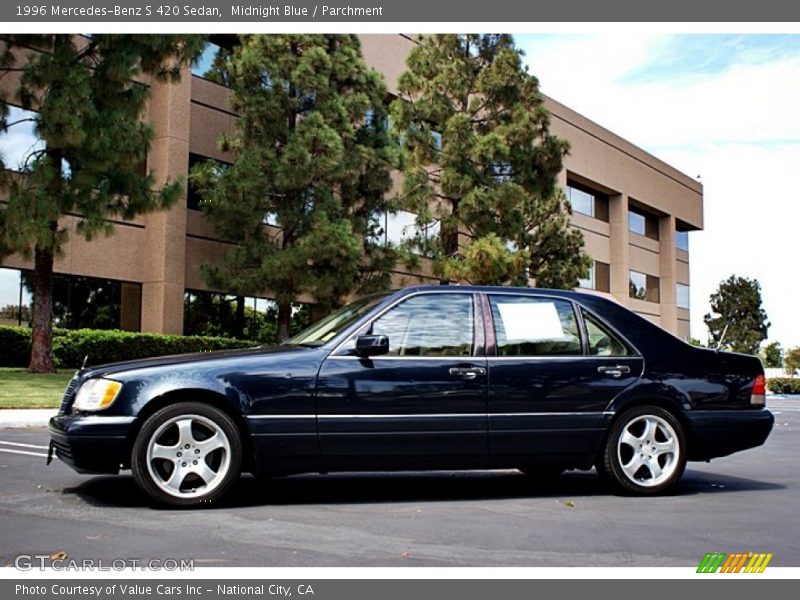 Midnight Blue / Parchment 1996 Mercedes-Benz S 420 Sedan