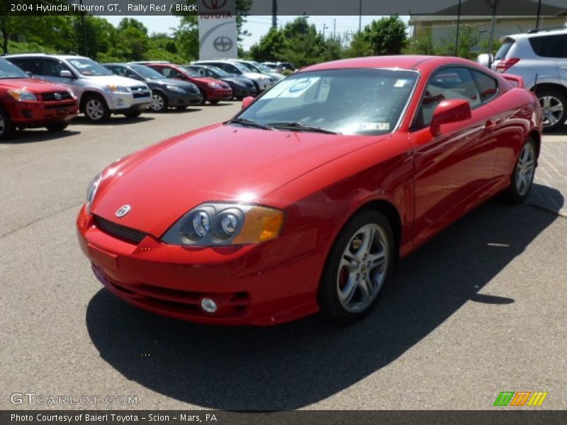 Rally Red / Black 2004 Hyundai Tiburon GT