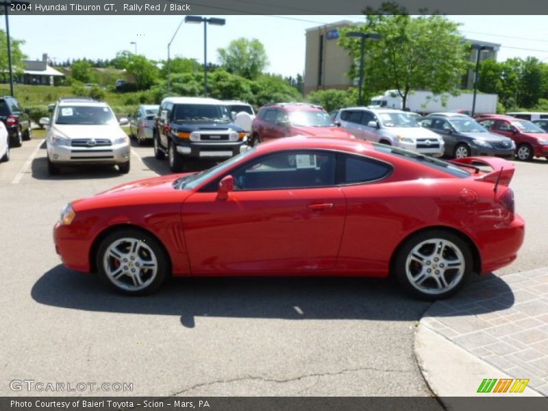 Rally Red / Black 2004 Hyundai Tiburon GT