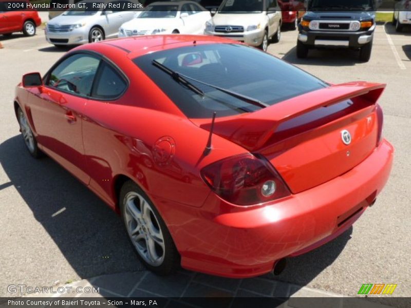 Rally Red / Black 2004 Hyundai Tiburon GT