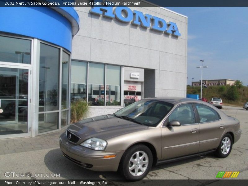 Arizona Beige Metallic / Medium Parchment 2002 Mercury Sable GS Sedan