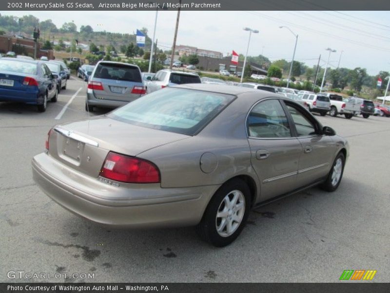 Arizona Beige Metallic / Medium Parchment 2002 Mercury Sable GS Sedan