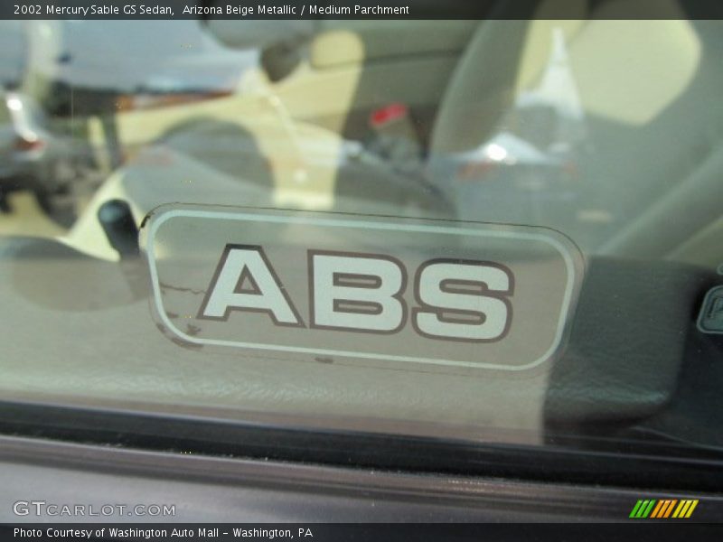 Arizona Beige Metallic / Medium Parchment 2002 Mercury Sable GS Sedan
