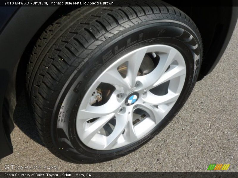 Monaco Blue Metallic / Saddle Brown 2010 BMW X3 xDrive30i