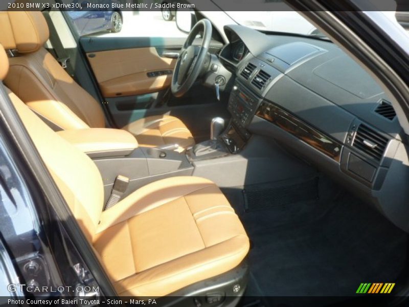 Monaco Blue Metallic / Saddle Brown 2010 BMW X3 xDrive30i