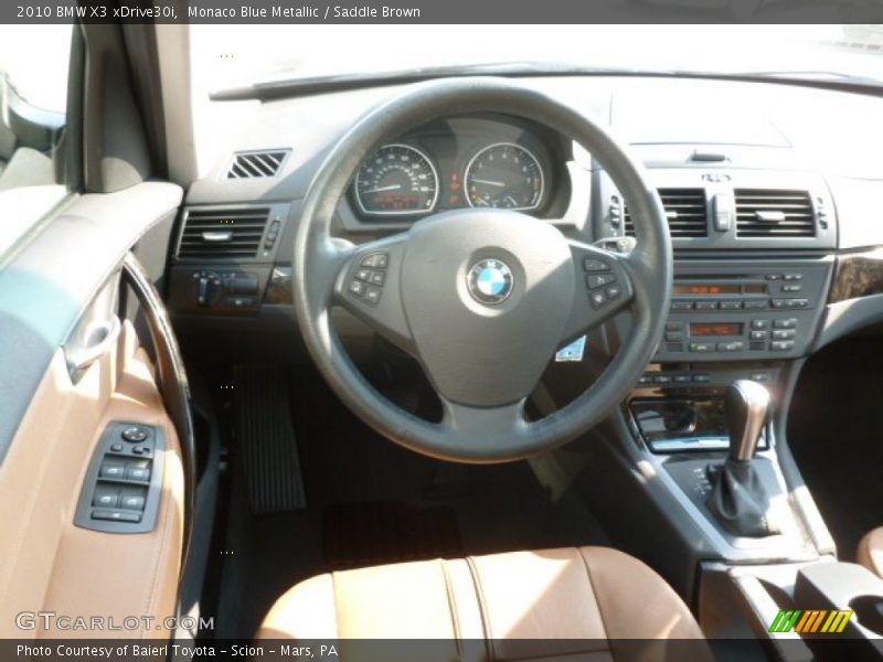 Monaco Blue Metallic / Saddle Brown 2010 BMW X3 xDrive30i