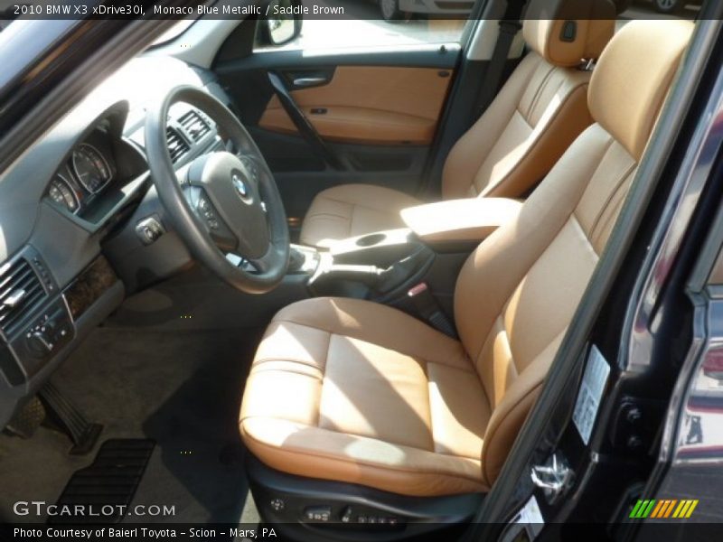 Monaco Blue Metallic / Saddle Brown 2010 BMW X3 xDrive30i