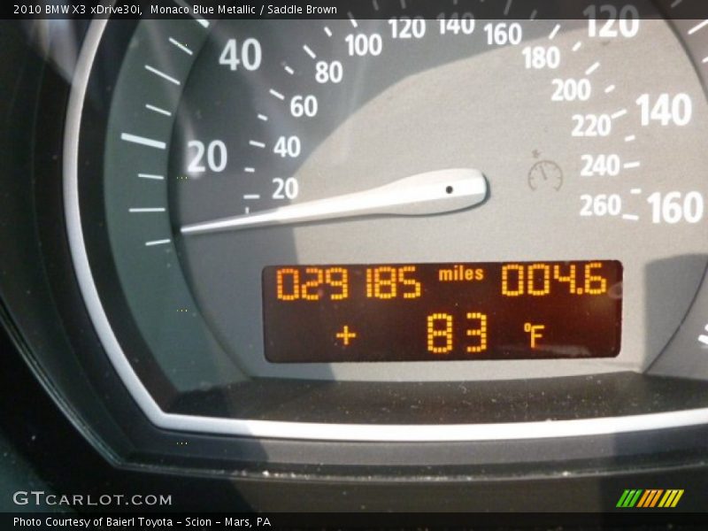 Monaco Blue Metallic / Saddle Brown 2010 BMW X3 xDrive30i