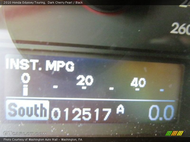 Dark Cherry Pearl / Black 2010 Honda Odyssey Touring
