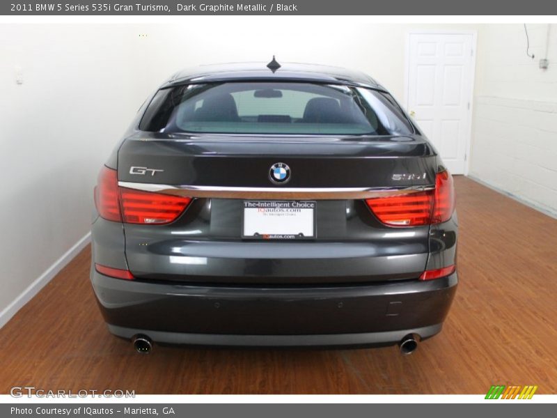 Dark Graphite Metallic / Black 2011 BMW 5 Series 535i Gran Turismo