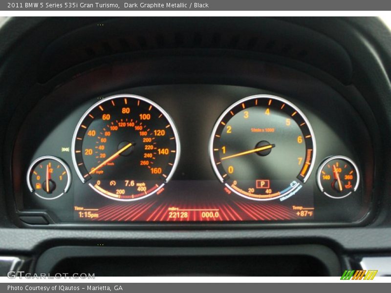  2011 5 Series 535i Gran Turismo 535i Gran Turismo Gauges