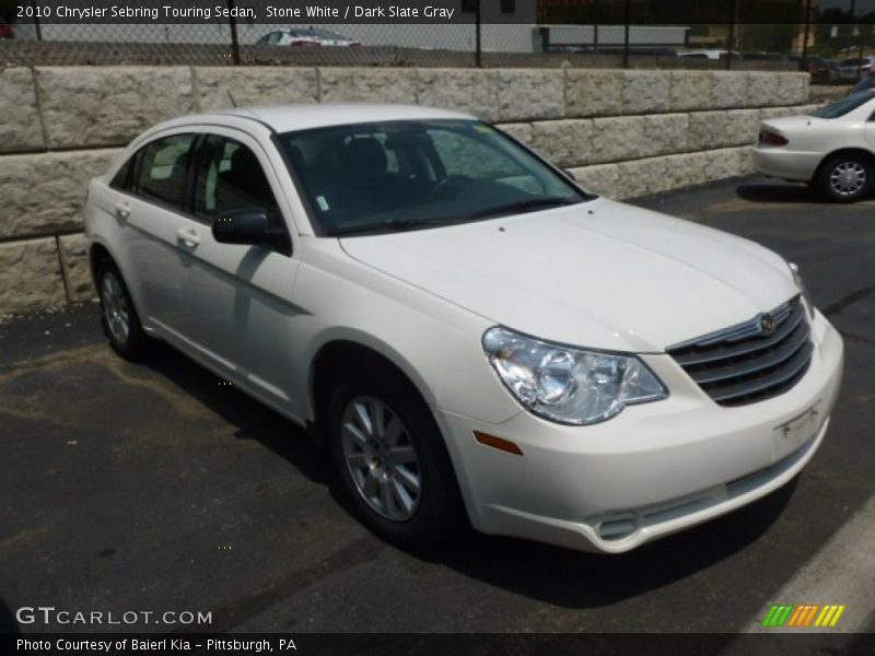 Stone White / Dark Slate Gray 2010 Chrysler Sebring Touring Sedan