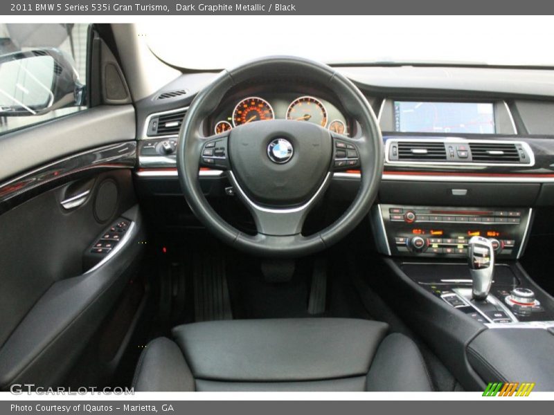Dark Graphite Metallic / Black 2011 BMW 5 Series 535i Gran Turismo