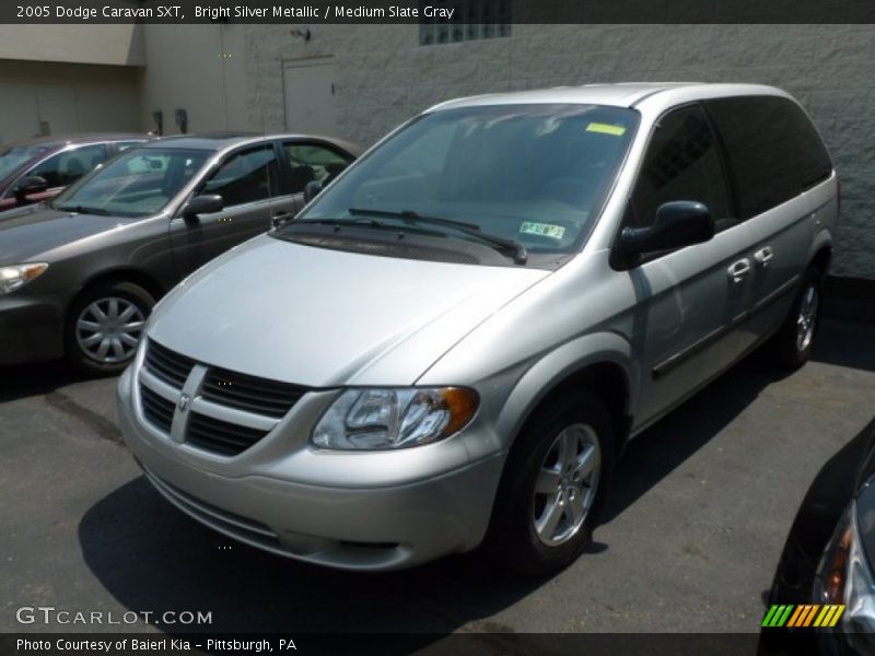 Bright Silver Metallic / Medium Slate Gray 2005 Dodge Caravan SXT