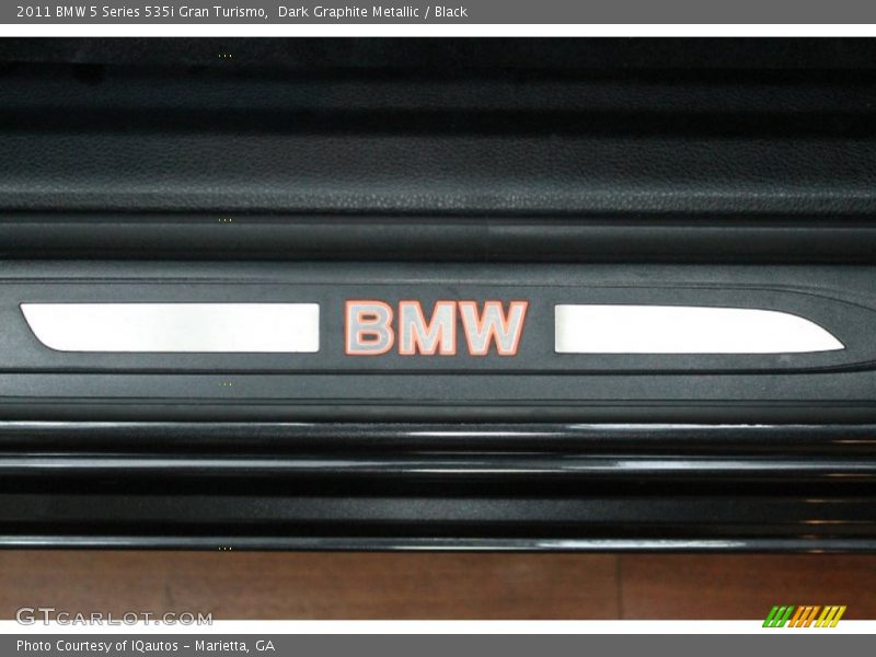 Dark Graphite Metallic / Black 2011 BMW 5 Series 535i Gran Turismo