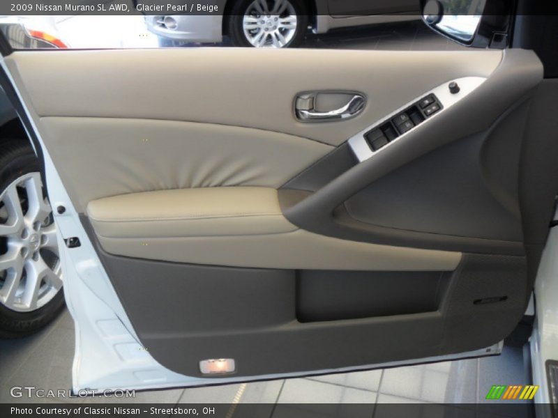 Glacier Pearl / Beige 2009 Nissan Murano SL AWD