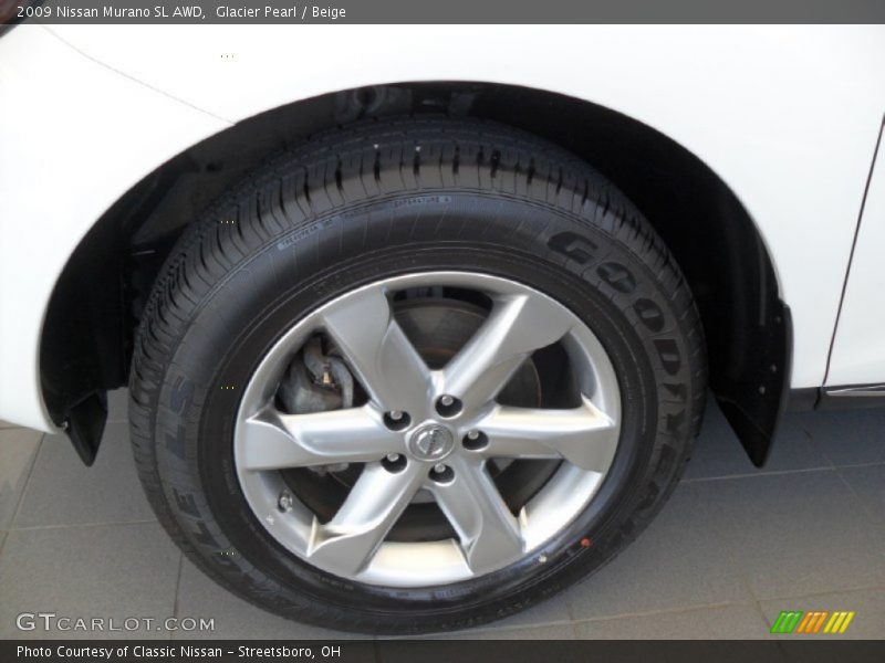 Glacier Pearl / Beige 2009 Nissan Murano SL AWD