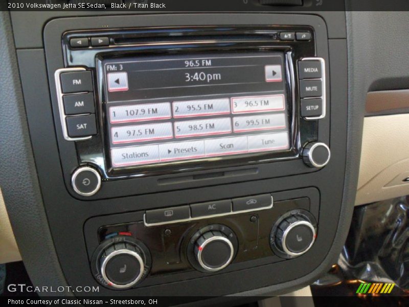 Black / Titan Black 2010 Volkswagen Jetta SE Sedan