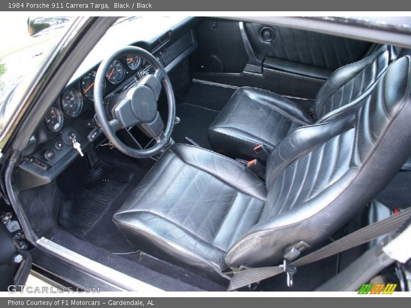 Black Interior - 1984 911 Carrera Targa 