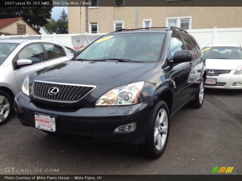 Flint Gray Mica / Black 2007 Lexus RX 350 AWD