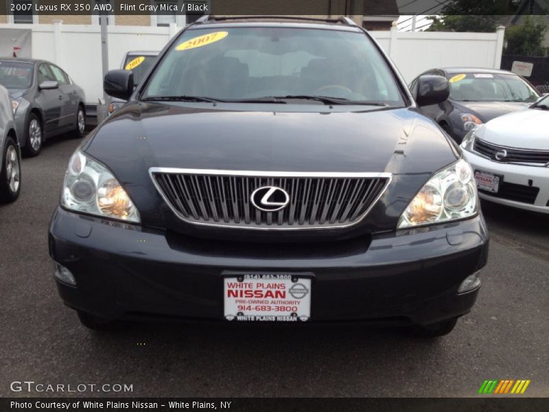 Flint Gray Mica / Black 2007 Lexus RX 350 AWD