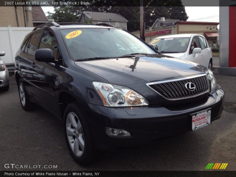Flint Gray Mica / Black 2007 Lexus RX 350 AWD