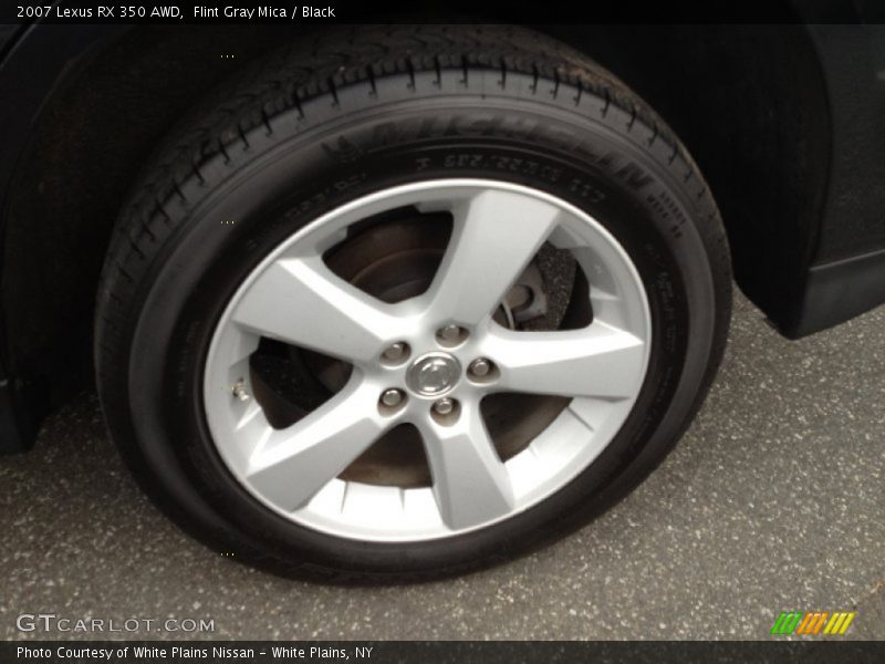 Flint Gray Mica / Black 2007 Lexus RX 350 AWD