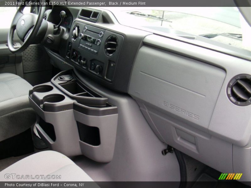 Black / Medium Flint 2011 Ford E Series Van E350 XLT Extended Passenger