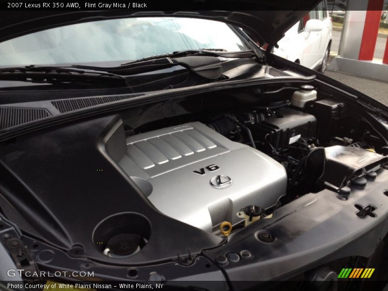 Flint Gray Mica / Black 2007 Lexus RX 350 AWD