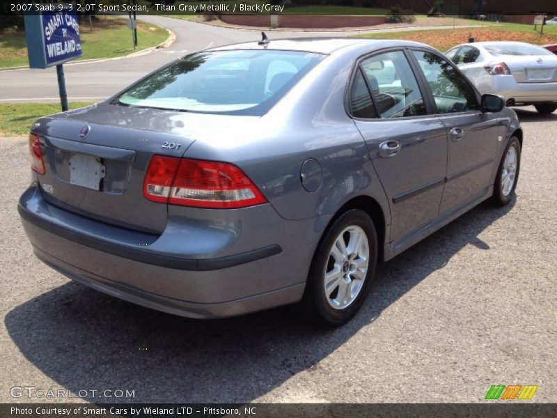 Titan Gray Metallic / Black/Gray 2007 Saab 9-3 2.0T Sport Sedan