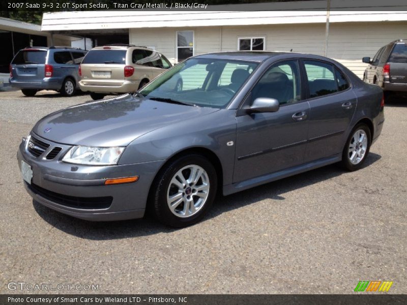 Titan Gray Metallic / Black/Gray 2007 Saab 9-3 2.0T Sport Sedan