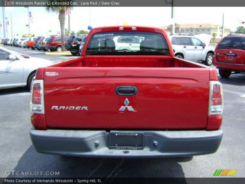 Lava Red / Slate Gray 2006 Mitsubishi Raider LS Extended Cab