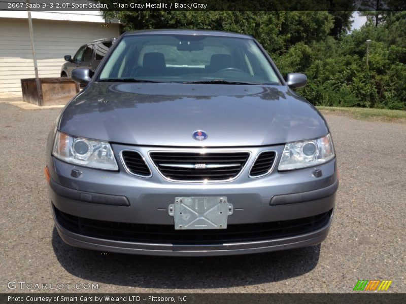 Titan Gray Metallic / Black/Gray 2007 Saab 9-3 2.0T Sport Sedan