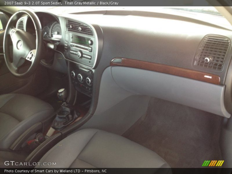 Titan Gray Metallic / Black/Gray 2007 Saab 9-3 2.0T Sport Sedan