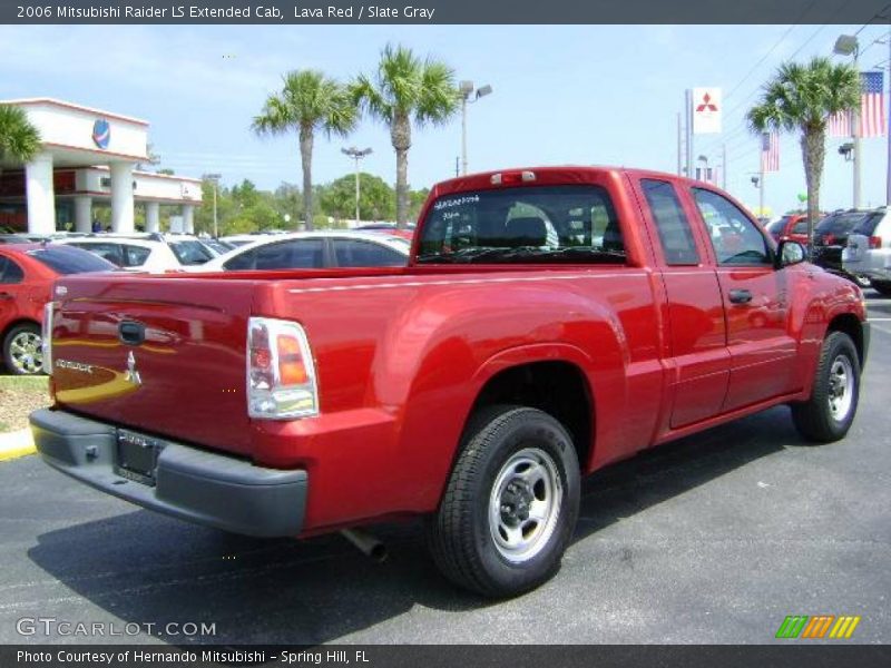 Lava Red / Slate Gray 2006 Mitsubishi Raider LS Extended Cab