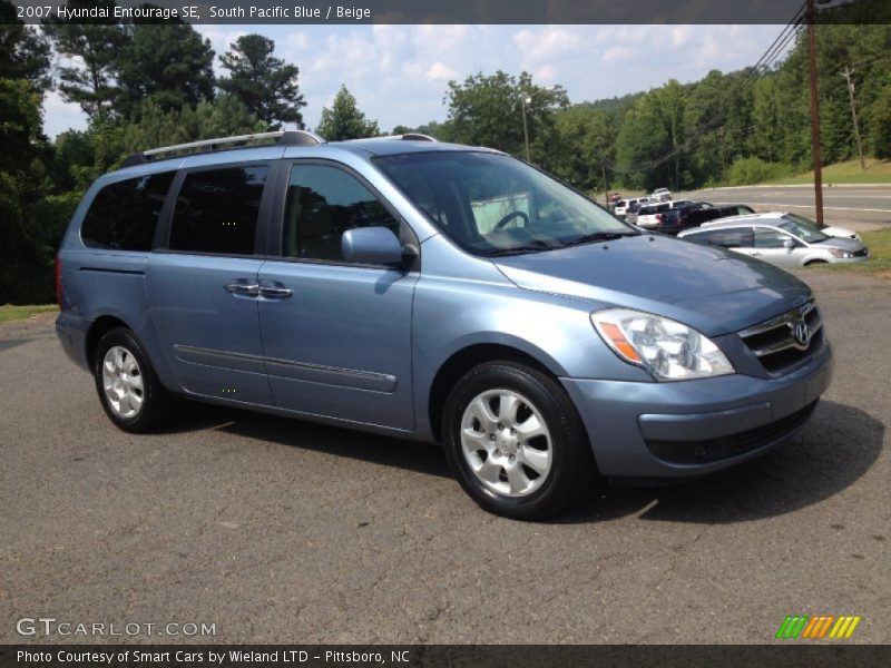 South Pacific Blue / Beige 2007 Hyundai Entourage SE