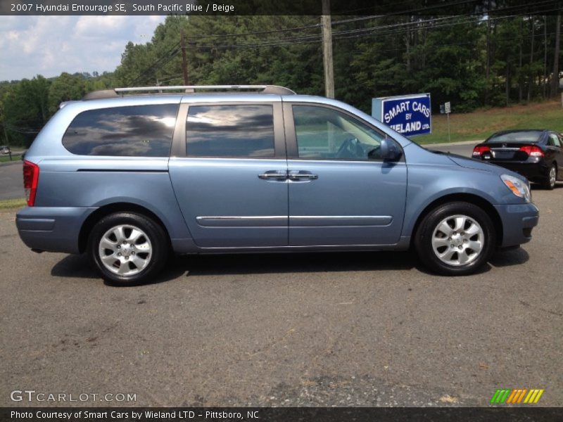 South Pacific Blue / Beige 2007 Hyundai Entourage SE